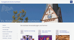 Desktop Screenshot of ev-kirche-hochheim.de