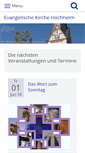 Mobile Screenshot of ev-kirche-hochheim.de